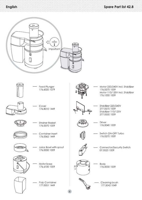 S42.6/S42.8 Juicemaster Professional - Sammic Australia